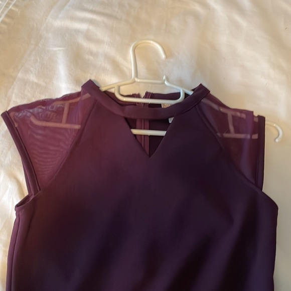 Beautiful wine coloured girls fancy designer dress - Picture 2 of 4